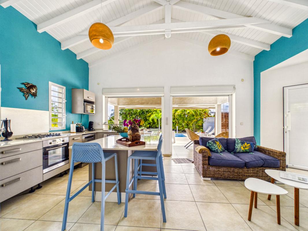 18.Location villa piscine proche plage Saint François Guadeloupe